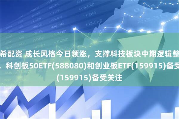 楠希配资 成长风格今日领涨，支撑科技板块中期逻辑整体未变，科创板50ETF(588080)和创业板ETF(159915)备受关注